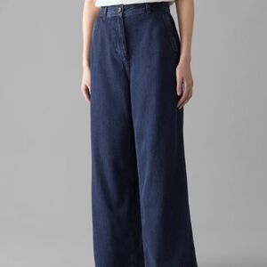 TOAST Seren Flat Front Indigo Denim Trousers Sz 14 UK/10US
